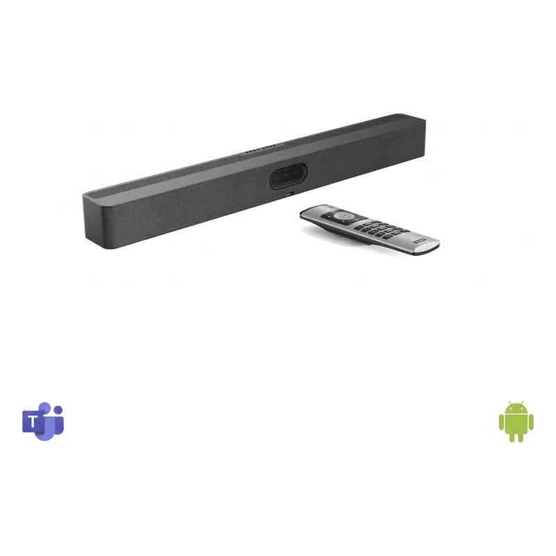Barra de Videoconferencia Yealink A50 para Salas Medianas y Grandes, Compatible con Microsoft Teams Rooms, Zoom Rooms y RingCentral Rooms, Incluye Control Remoto VCR11 A50-010