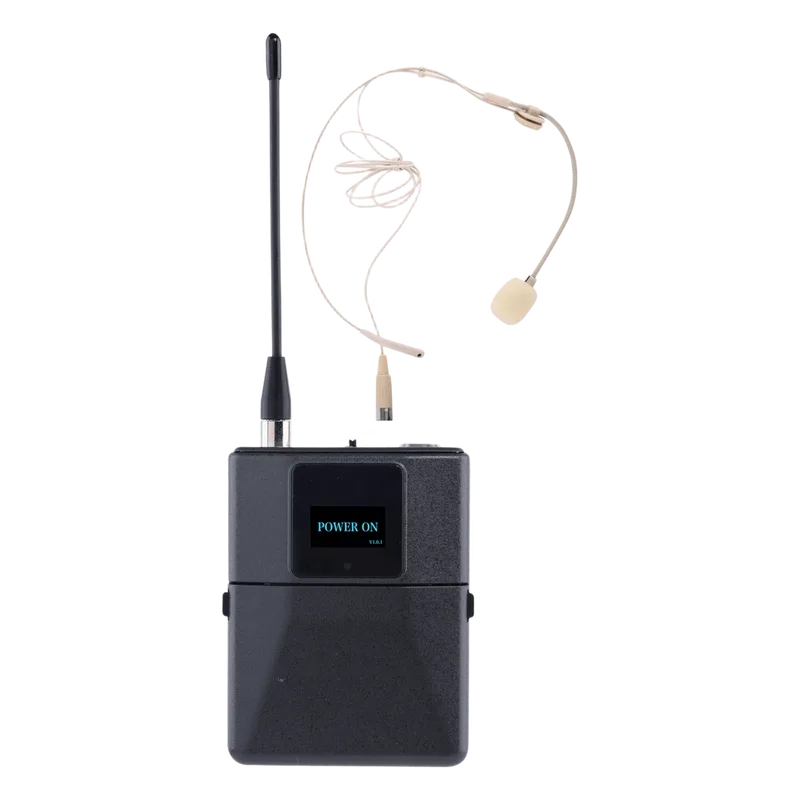 Headset Microfono Digital Inalámbrico EP-59S / Banda U 540-690 MHz / Tecnología Digital pi/4-DQPSK / Transmisión Estable Antinterferencias / Autonomía 10 Horas / Display OLED / Potencia Ajustable hasta 10 dBm EPCOM PROAUDIO