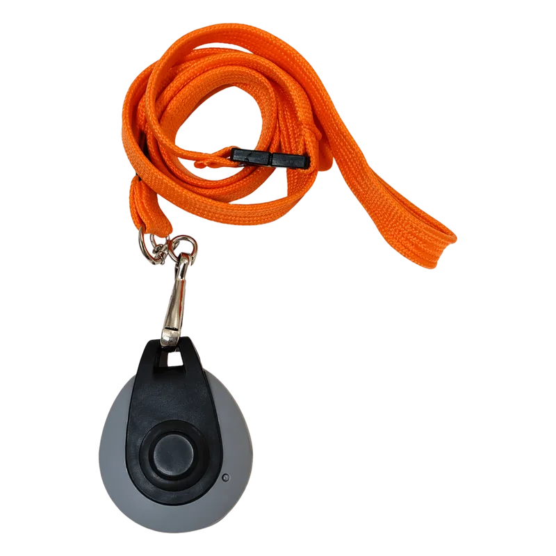 Colgante con Botón de Alarma Inalámbrico NX0130/B / Radio Frecuencia 868.30 MHz / Comunicación Bidireccional / Alcance 75 m / Batería CR2354 Duración 2-4 Años / IP65 / Indicador LED Bicolor / Anti-Estrangulamiento IBERNEX