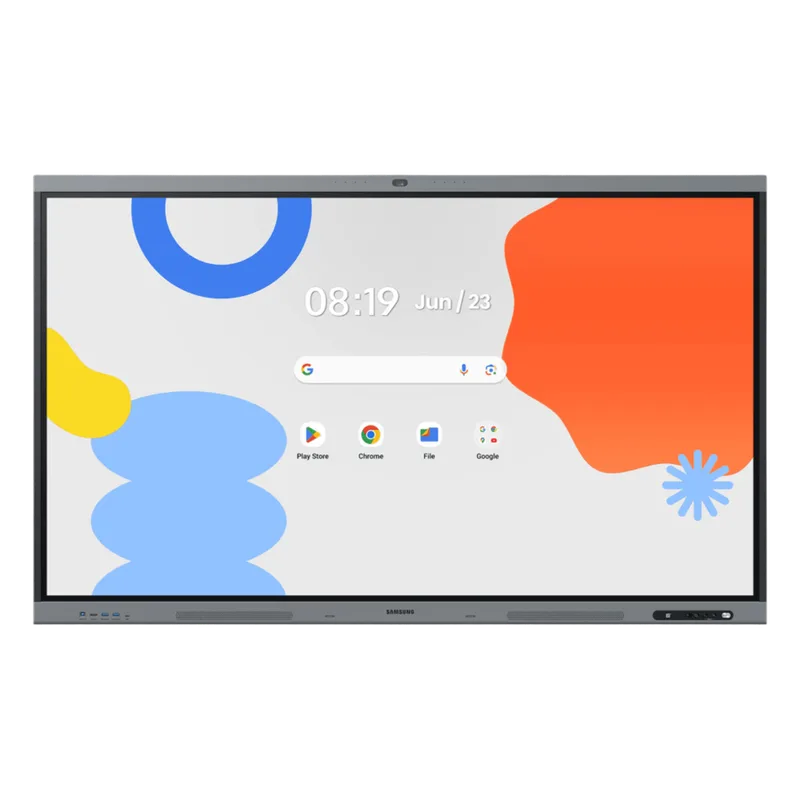Pantalla Interactiva WAFX-P Series 65" 4K UHD / Android 15 EDLA / Octa-core CPU / 48MP Cámara Integrada / 8 Micrófonos Far-Field / 50 Puntos Touch IR / Wi-Fi 6 / 16GB RAM / 128GB Almacenamiento / Bocina 20W SAMSUNG ELECTRONICS WA65FX-P