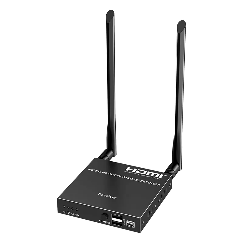 Extensor Inalámbrico | 4K@60Hz | Transmisión hasta 50m | Solo Rx | Transferencia IR | Emparejamiento SSID | Compatible TT699KVMV2.0 EPCOM TITANIUM TT699KVMV2.0RX