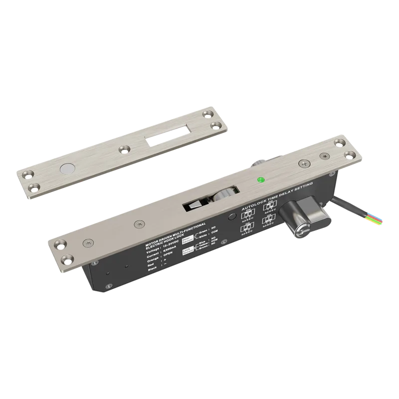 Cerradura eléctrica para puertas corredizas tipo gancho / apertura con llave ambos lados / IP65 ACCESSPRO PROEB240C