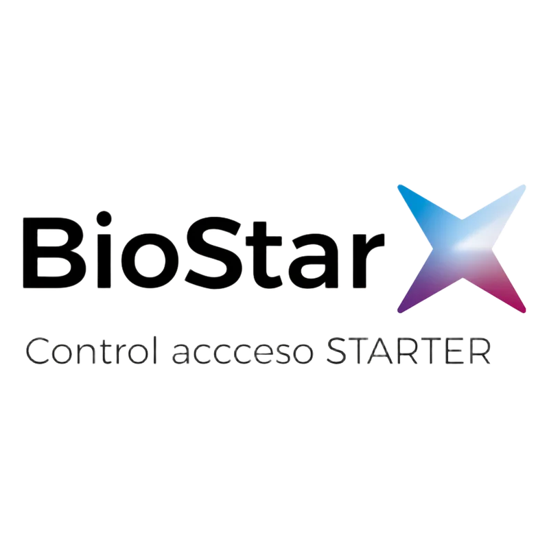 BioStar X edición Starter, Administración de Acceso y asistencia, Licencia para 5 puertas/100 usuarios/1 operador, uso con lectores SUPREMA BIOSTARXSTR