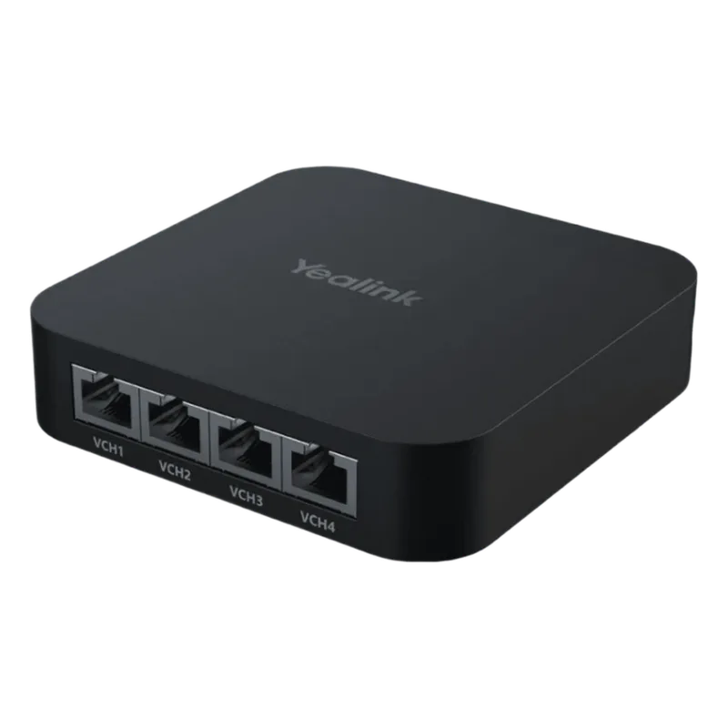 Switch PoE compacto RCH40-E2 para Conectar y Alimentar Múltiples Dispositivos de Videoconferencia Yealink