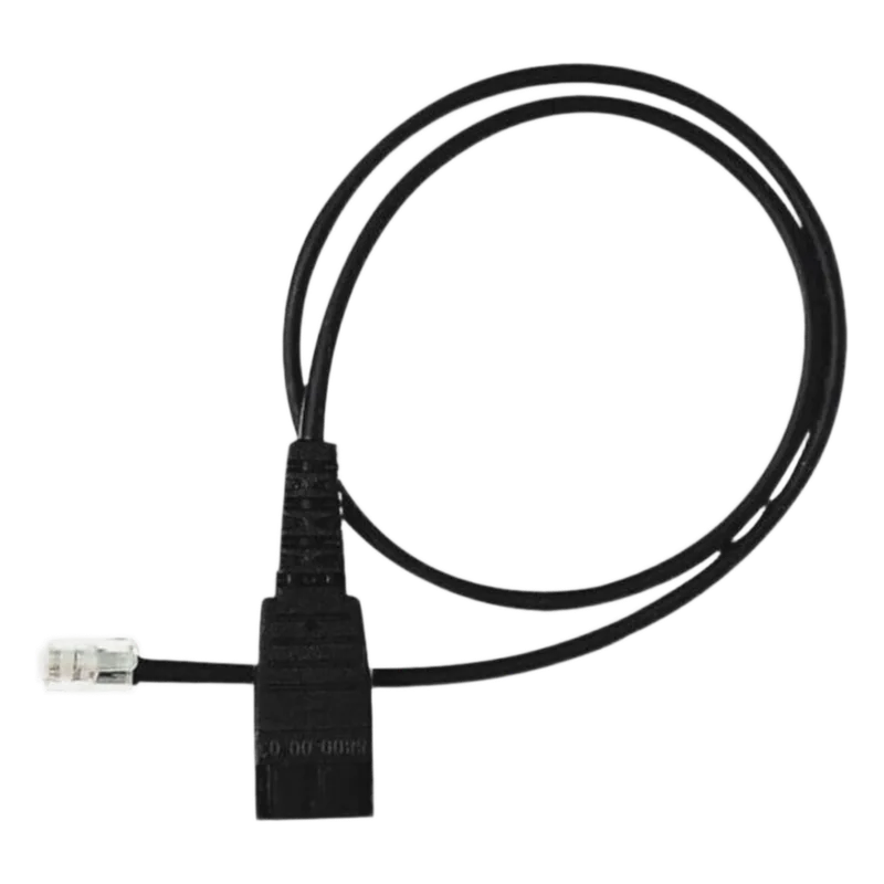 Cable QD A RJ9 De Repuesto Yealink Para Diademas Profesionales Y Teléfonos De Terceros QD-TO-RJ9-CORD-FOR-3RD-PARTY