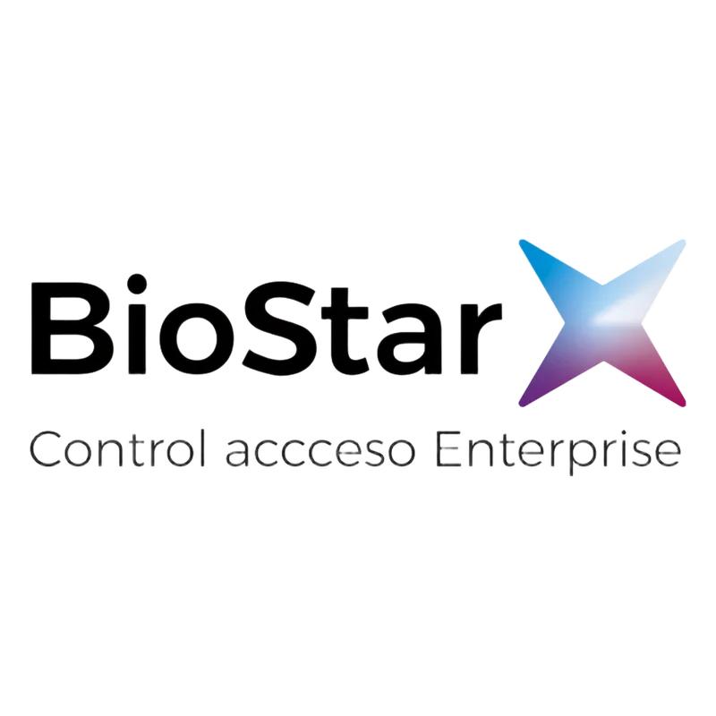 BioStar X edición Enterprice, Administración de Acceso y asistencia, Licencia para 500 puertas/100 000 usuarios/40 operadores, uso con lectores SUPREMA BIOSTARXENT