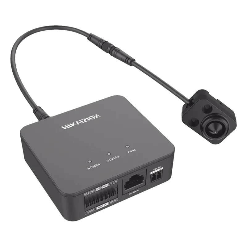 Pinhole IP 2 Megapixel / Lente 2.8 mm / 2 Mts Cable / PoE / Ideal para Cajeros Automáticos (ATM) / WDR / Micro SD / Cámara Tipo Block HIKVISION DS-2CD6425G1-20(2.8MM)