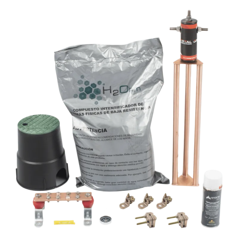 Kit de tierra física modelo TG30AB con Electrodo Magnetoactivo, capacidad: 30 AMP TOTAL GROUND KITMASTER30ABV2