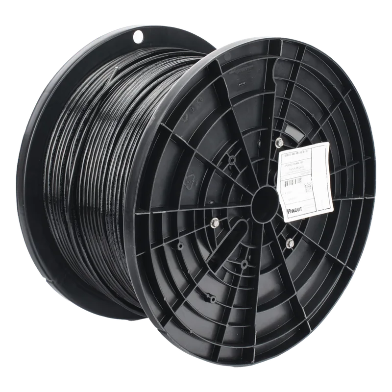 Bobina de Cable UTP de 4 Pares OSP (Planta Externa), Cat6 de Rango Extendido, 22 AWG, Color Negro, 305 Metros (1000 Pies). PANDUIT PUO6C2204BL-GZ