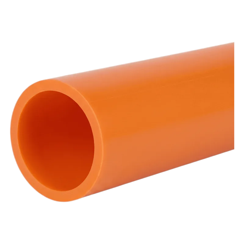 Ducto para Fibra Óptica 2" Liso RD11, Color Naranja Prelubricado, Rollo de 200 Metros LINKEDPRO LP-20-SDR11-N-P-S-1R-0200