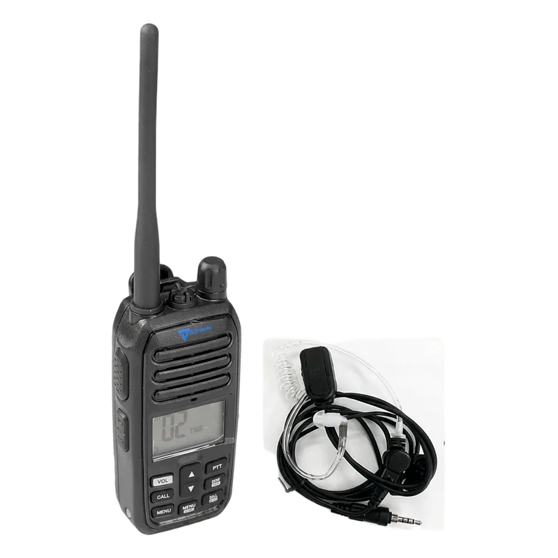 Radio Portátil Marino TXM52 / Sumergible IP67 / Luz Activada por Agua / NRC Reducción de Ruido / Dual-Watch / 5W de Potencia / Incluye Micrófono Audífono de Tubo Acústico TXPROMARINE TXM52/MA