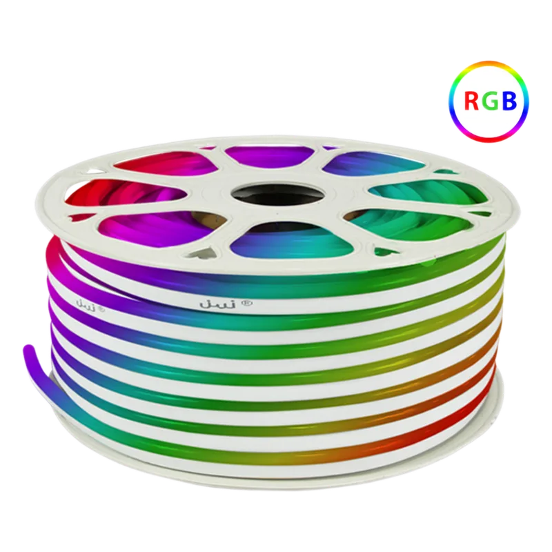 Manguera Luminosa LED Neón RGB / 50 Metros / IP65 Interior-Exterior / Corte Cada 100 cm / 300W Máximo / 120° Ángulo de Luz / Libre de Mercurio JWJ JUML-5050-03