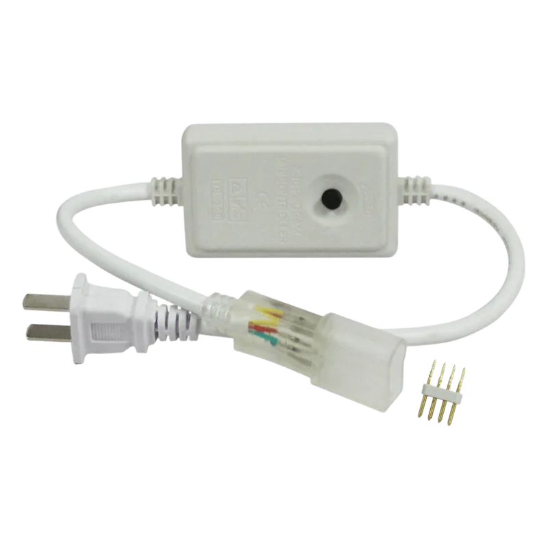 Adaptador de corriente con control de funciones manual, para manguerea Neón LED RGB JUML-5050-03. JWJ JLP-M09