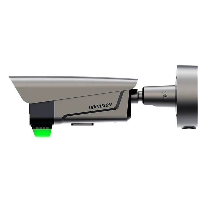 Bala IP 4 Megapixel ANPR para Control de Acceso y Control Remoto / Lente Mot. 2.8 mm a 12 mm / Presición 98.5% / Audio Personalizado e Indicador LED (Rojo y Verde) / LED IR y Luz Blanca / Control de Barrera / Wiegand y RS-485 / IP68 / Po HIKVISION DS-TCG406-E(ER)
