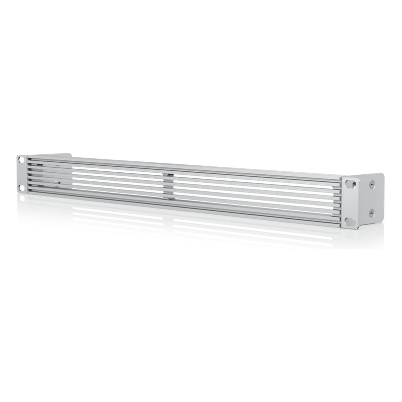 UACC Rack Mount Panel Vented 1U – Panel Ventilado de 1U para Rack, Ideal para Cubrir Espacios No Utilizados y Mantener un Aspecto Limpio y Ordenado UBIQUITI UACC-RACK-PANEL-VENTED-1U