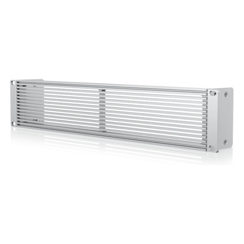 UACC Rack Mount Panel Vented 2U – Panel Ventilado de 2U para Rack, Ideal para Cubrir Espacios No Utilizados y Mantener un Aspecto Limpio y Ordenado UBIQUITI UACC-RACK-PANEL-VENTED-2U