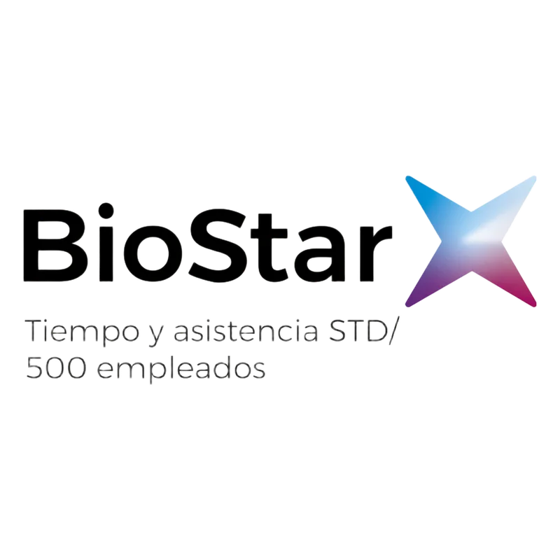 Licencia de tiempo y Asistencia Standart para BioStar X, hasta 500 empleados SUPREMA BIOSTARXADDTNASTD