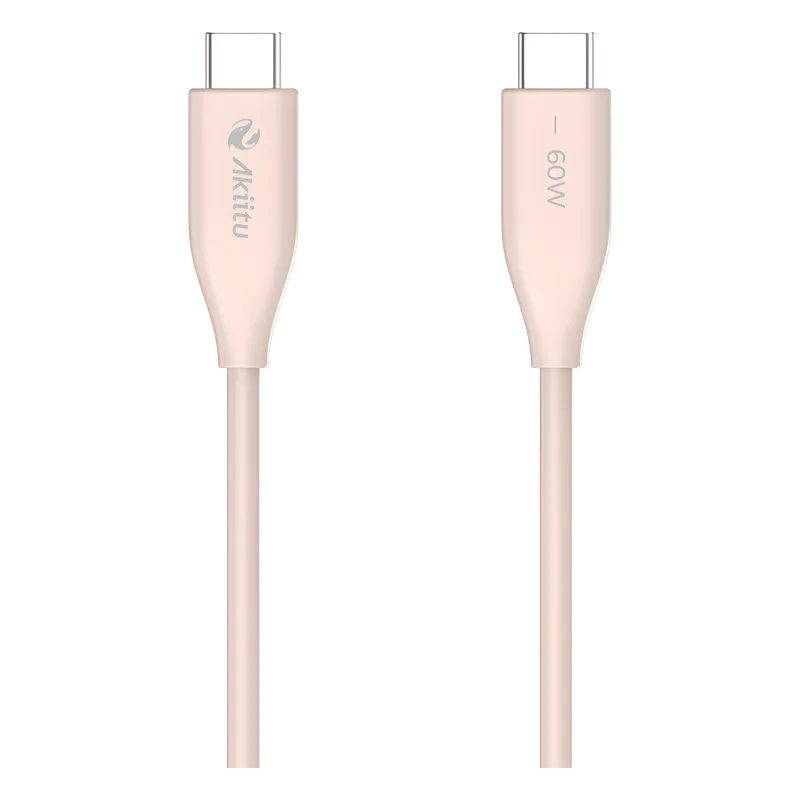 Cable de Carga USB-C a C / 1.5 Metros (4.92 Pies) / Tecnología GaN (Nitruro de Galio) / Fast-Charging / Potencia 60W / Velocidad Transferencia 480 Mbps / Material Silicona No Tóxica / Conector Aluminio Anodizado EZVIZ AK-PAC6S-P-1.5M