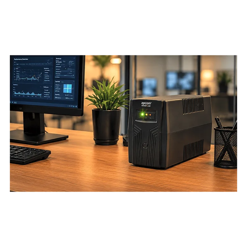 UPS de 1,000VA/600W / Topología Línea Interactiva / Entrada y Salida 120 Vca / Clavija NEMA 5-15P / 6 Tomas NEMA 5-15R EPCOM POWERLINE EPU1000L
