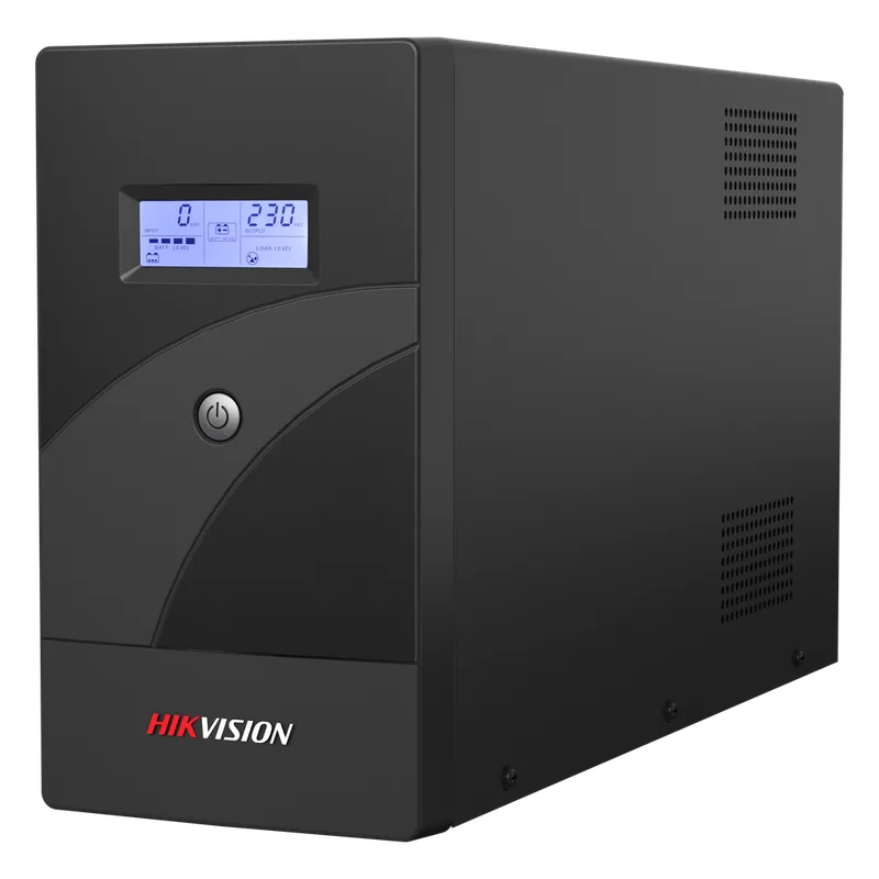 UPS de 2000 VA / 1200 W / 6 Tomas NEMA 5-15R / 2 Baterías 12 V / 9Ah / Pantalla LCD / AVR / Protección Contra Sobrecarga y Descarga / Entrada y Salida 120 VCA HIKVISION DS-UPS2000-R/X