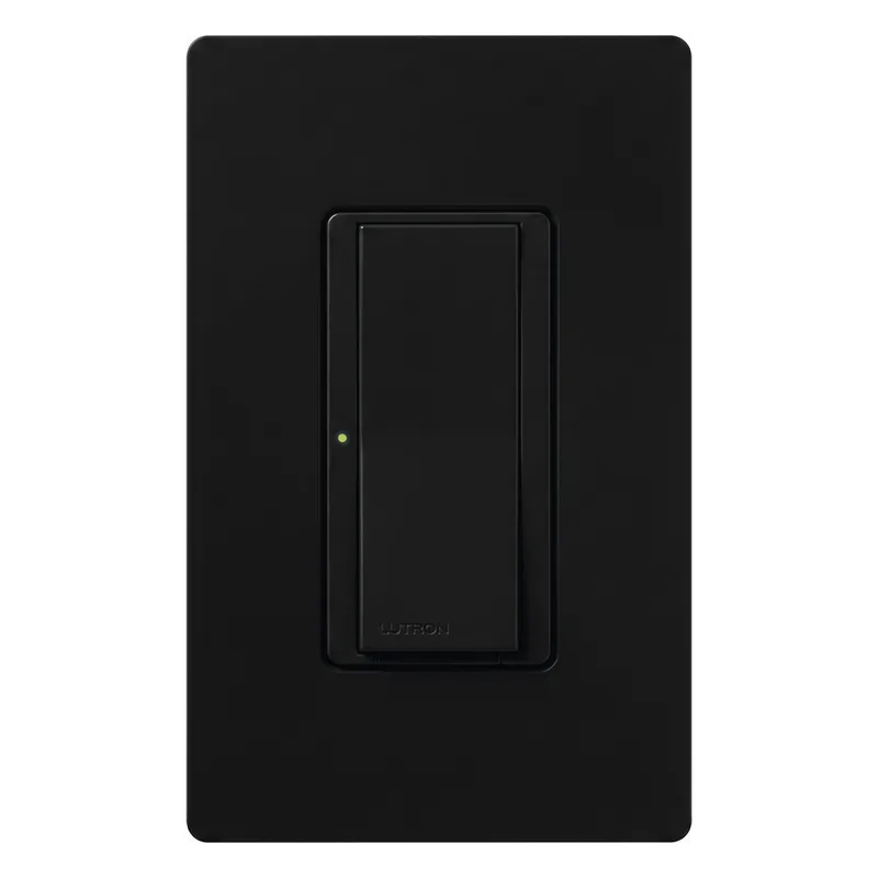 Switch Maestro de un solo polo, hasta 8 A, para multilocación con interruptores complementarios, color negro LUTRON ELECTRONICS MAS8AMBLS