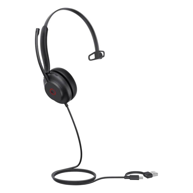 Auriculares Yealink UH35 Mono con cancelación de ruido por USB-C/A e indicador de ocupado UH35-MONO-TEAMS-USB-C/A