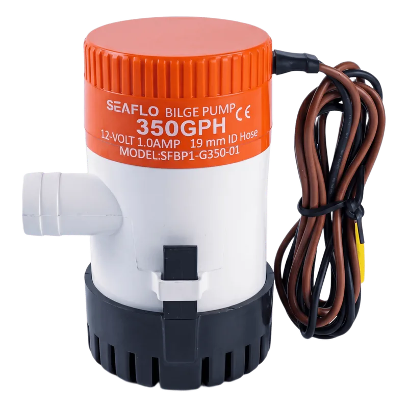 Bomba Achique SEAFLO SFBP1-G35-01 / 350 GPH (1325 LPH) / 12V CD / No Automática / Anti-Airlock / Sellos Herméticos / Filtro Removible