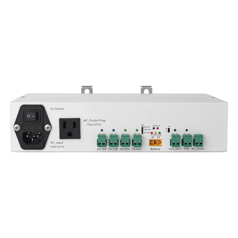 Fuente de Alimentación / 52V 3A + 12V 5A / Respaldo Batería / Riel DIN / Protecciones Sobrecarga-Cortocircuito / Telecomunicaciones EPCOM POWERLINE EP-DR-5212-B