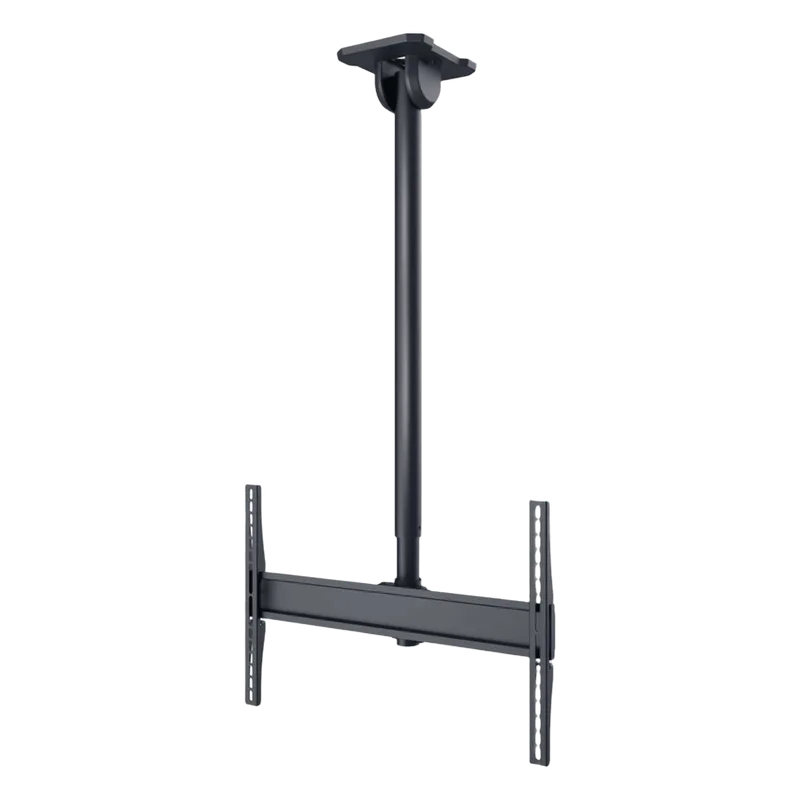 Soporte de Techo Universal Paramount PCM150 para Pantallas de 43" a 90"+ / Capacidad de Carga 150 lb (68 kg) / Ajuste Vertical 39.59" a 63.21" / Rotación 360° / Inclinación +20°/-5° / Montaje en Techos Planos PEERLESS