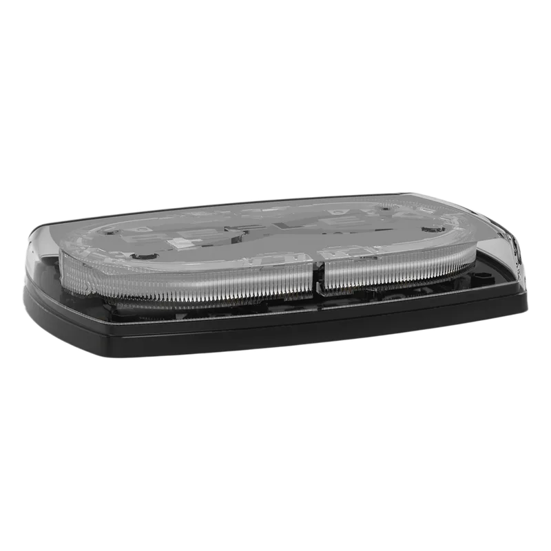 Mini torreta de 48 LED 10 Pulgadas, Ambar/Claro, Lente Transparente, Montaje Permamente Y Conexión Por Cableado ECCO 5540CAC