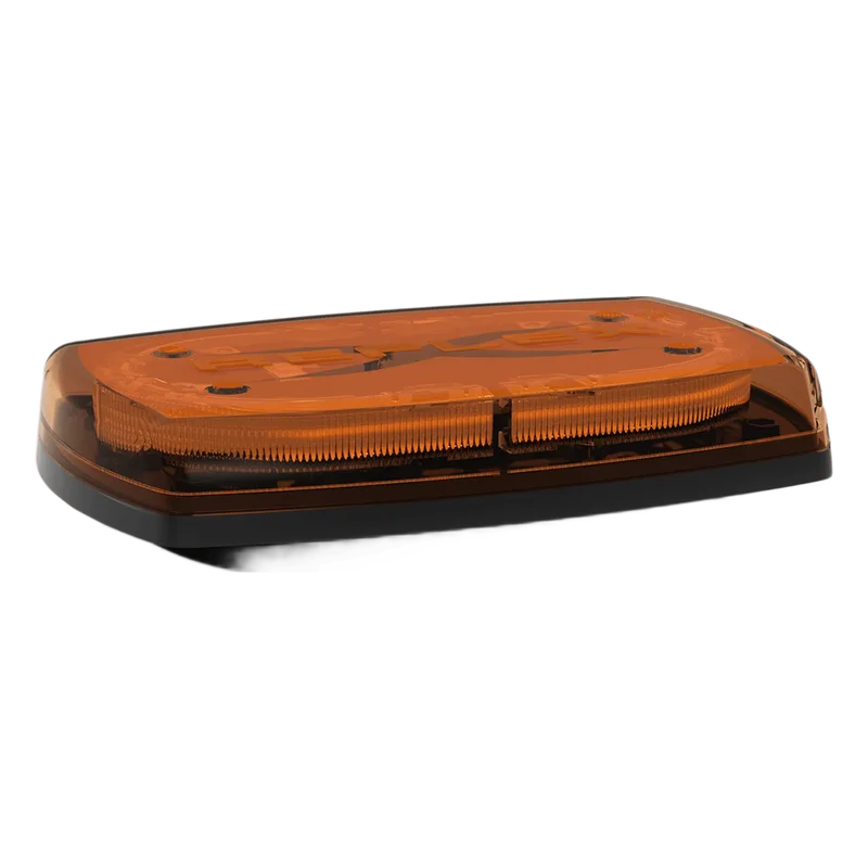 Mini torreta de 24 LED 10" Ámbar, Lente Ámbar , Imán y Encendedor de Vehículo ECCO 5540A-VM