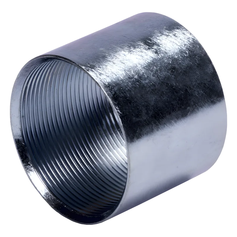 Cople de 1/2" ( 13 mm) para Tubo Pared Gruesa (IMC) /Galvanizado / Etiqueta Amarilla. PRECISION PST-IC-050