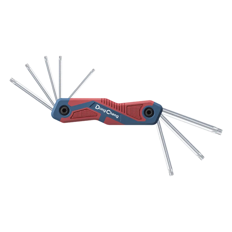Juego de 8 llaves hexagonales tipo Torx® , porta llaves tipo navaja., DONGCHENG D093103