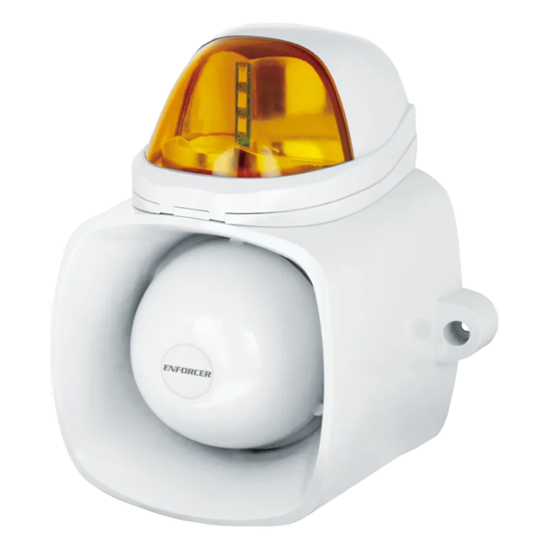 Sirena / Luz Estroboscópica Autónoma / Color Ambar 4 en 1 / IP65 / Uso Interior y Exterior / 12 Vcd / Múltiples Tipos de Notificación / Estroboscópica, de Sirena o de Audio / ENFORCER SECOLARM SH816SSMQ/A