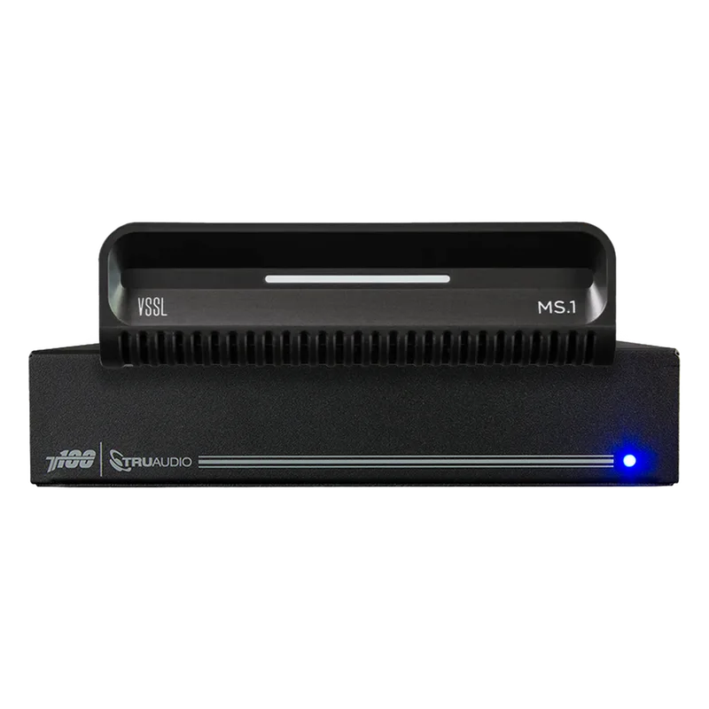 KIT Amplificador T100 y Streamer de Audio Modular MS.1 | PoE + USB-C | HDMI eARC + Óptica + RCA | Bluetooth LE Audio | WiFi | Control4-Crestron-Elan-RTI-URC-Savant-Lutron | AirPlay2-GoogleCast-SpotifyConnect VSSL MS1/T100