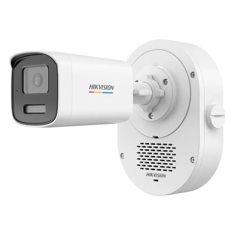 Bala IP 4 Megapixel / ColorVu 3.0 + SoundMax / Lente 4 mm / Dual Light 50 mts (164 ft) IR + Luz Blanca / Bocina + Micrófono Integrados / Luz Estroboscópica Rojo-Azul / AcuSense Lite / Exterior IP67 / WDR 120 dB / PoE / Micro SD HIKVISION DS-2CD1T47G3-LIUF/LSRB