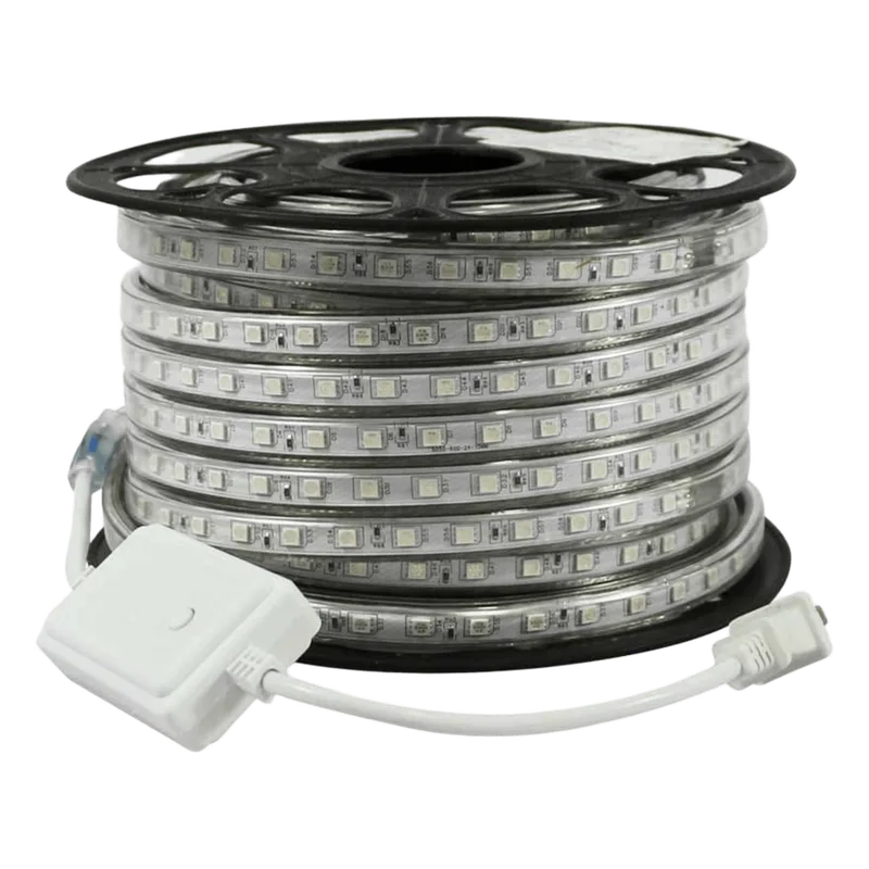 Manguera Luminosa LED RGB / 50 Metros / IP65 / Corte Cada 100 cm / Control Remoto RGB / 300W Máx / Multicolor RGB / Para Interior y Exterior JWJ JUML-5050-RGB01
