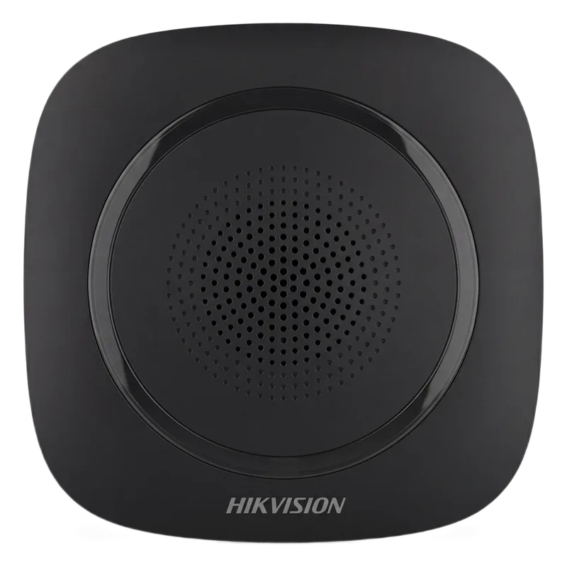 (AX PRO) Sirena Inalámbrica Interior / Color Negro / 110 dB / Estrobo Color Azul HIKVISION DS-PS1-I-WB(B)/BLACK