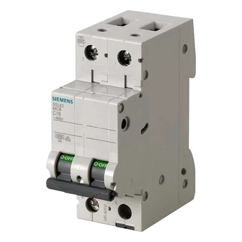 Interruptor Riel Dinn Tipo 5SL6, 2 polos, 32 amp SIEMENS 5SL62327CC
