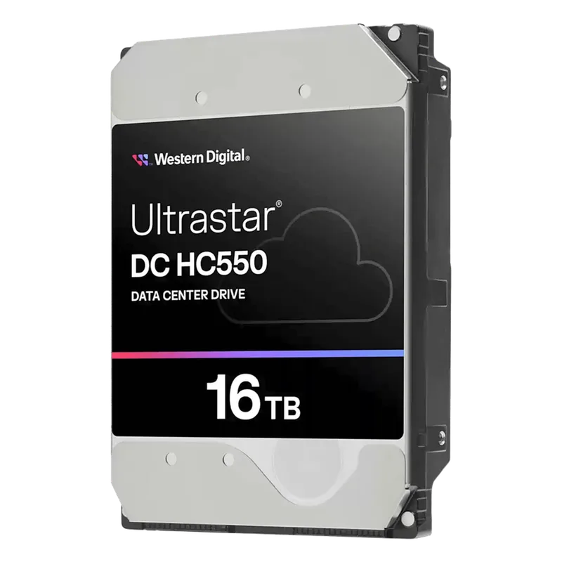 Disco Duro Data Center / 16TB / 7200 RPM / SATA 6 Gb/s / SAS 12 Gb/s / CMR / Helium / HelioSeal / RVS / 2.5M-hour MTBF / 5 Años Garantía Western Digital (WD) WUH722016CLE6L0