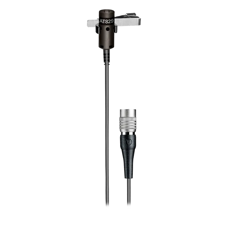 Micrófono Lavalier Inalámbrico | Condensador Cardioide | 1.4 m (55 in) | Patrón 120° | Para Sistemas Audio-Technica UniPak AT-829CW