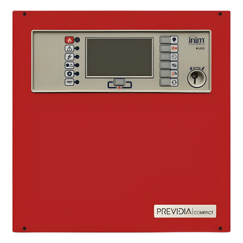 Central de Detección de Incendio Previdia Compact | Direccionable 1 Lazo hasta 64 Puntos | Pantalla Táctil | Inim Cloud Fire Integrado | EN 54-2/4/21 | UL INIM ELECTRONICS PREVIDIA-C050SR