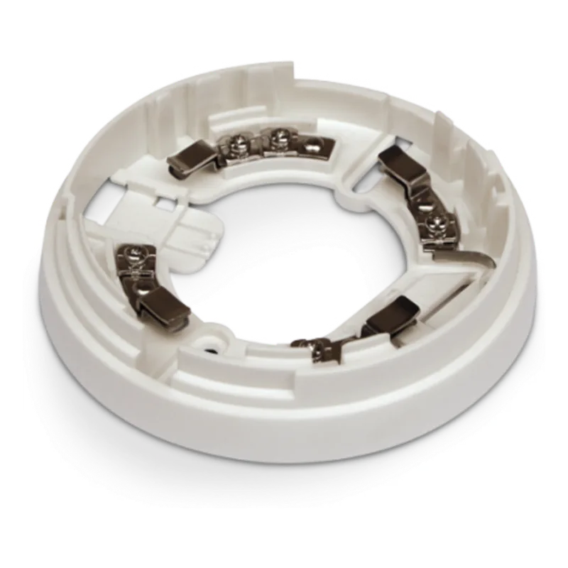 Base de Montaje para Detectores de Incendio INIM / Compatible IRIS Convencional y ENEA Analógico Direccionado / Terminales +, -, R / Cortocircuito Integrado / 110 mm (4.3 in) / 15 g INIM ELECTRONICS EB0010