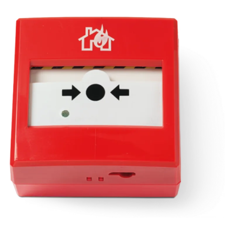 Pulsador Antiincendio Restablecible / Direccionamiento Automático EN 54-11 / EN 54-17 / Autodireccionamiento Serie / Aislador Cortocircuito / LED Multicolor / 240 Direcciones INIM ELECTRONICS EC0020