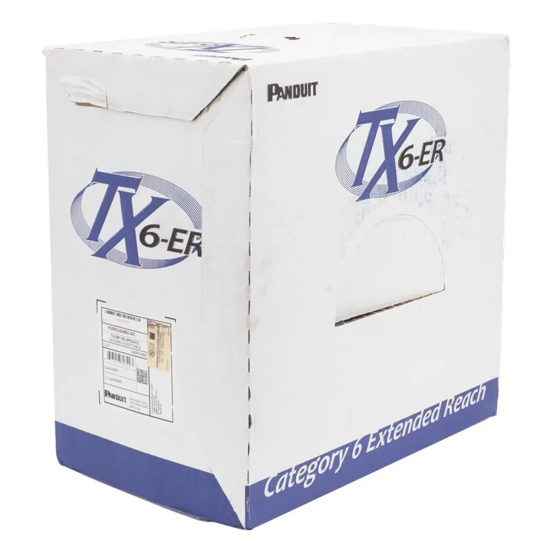 Bobina de Cable UTP de 4 Pares, Cat6 de Rango Extendido, 22 AWG, CMR (Riser), Color Azul, 305 m PANDUIT PUR6C2204BU-CE