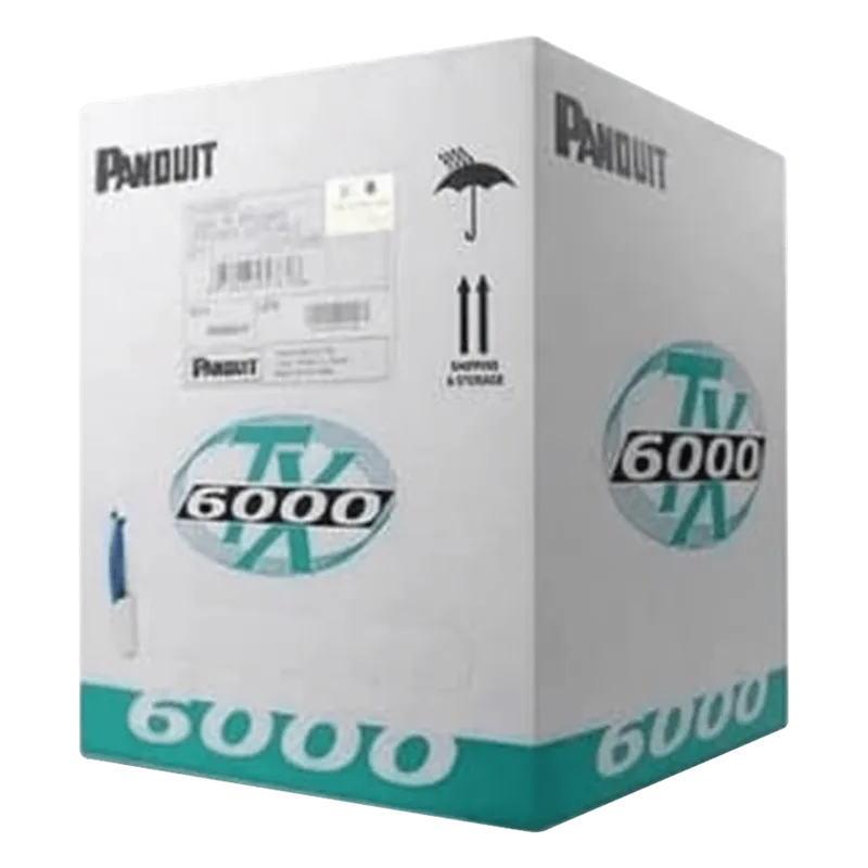Bobina de Cable UTP 305 Metros (1000 Pies) de Cobre, TX6000™ PanNet, Reelex, Rojo, Categoría 6 Mejorado (23 AWG), PVC (CMR, Riser), de 4 Pares PANDUIT PUR6004RD-ME