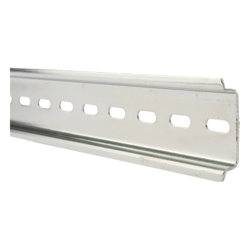4 Rieles DIN Estándar de 35 mm Ranurado / 25 cm de longitud / Fabricado en Acero PRECISION PSTRD0.25M