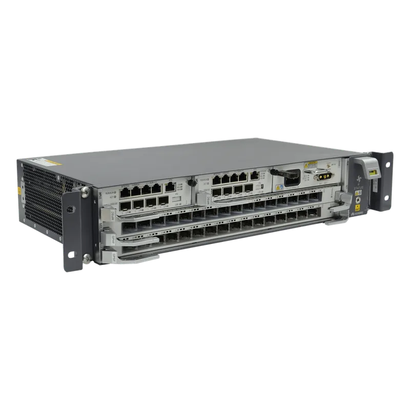 OLT GPON OptiXAccess Carrier Class con 1 tarjeta de 16 puertos GPON C++, 2 ranuraas, 1 fuente de alimentación AC, 2 UR HUAWEI MA5800-X2