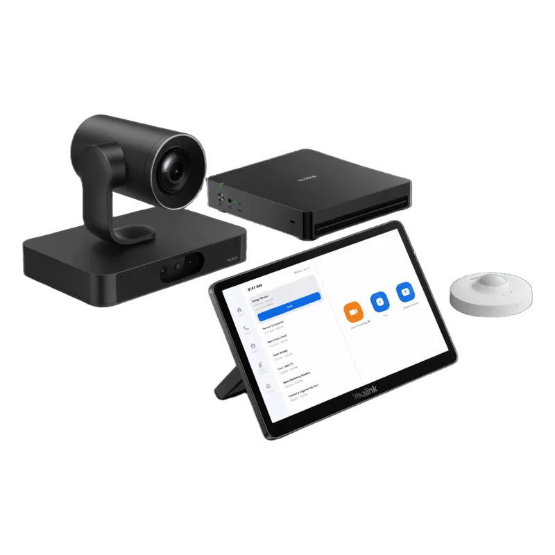 Sistema de Videoconferencia Yealink ZVC-S80-C5U-000 para Zoom Rooms con Tecnología de IA Colaborativa y Cámaras Dual 4K