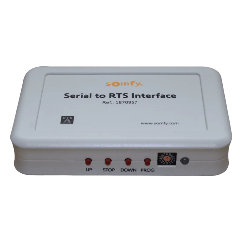 Traductor Universal Somfy Connect, integre SOMFY con el sistema de control de iluminación RadioRA2 de LUTRON. 1870957